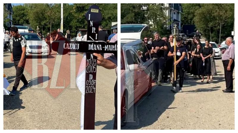 Maria Diana, condusă pe ultimul drum de familie și prieteni