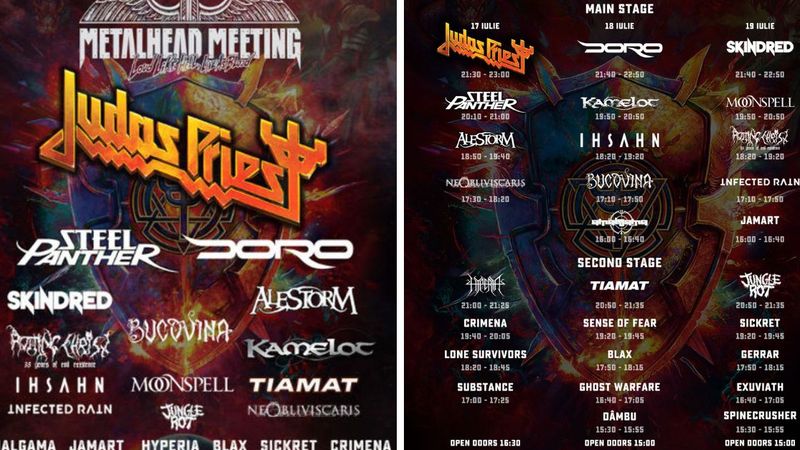 Metalhead Meeting Festival 2024, program şi reguli de acces. Judas Priest, Doro, Steel Panther, Skindred vor concerta la Bucureşti