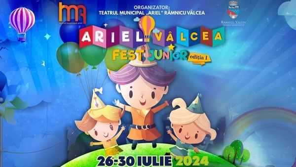 &Icirc;ncepe Festivalul Ariel V&acirc;lcea Fest Junior: peste 25 de evenimente dedicate copiilor, cu acces gratuit. Iată programul de spectacole