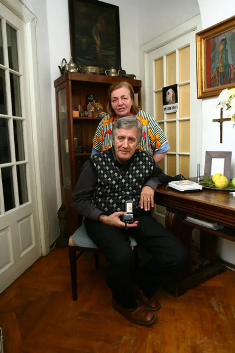 Cornel Constantiniu și soția lui, Domnița