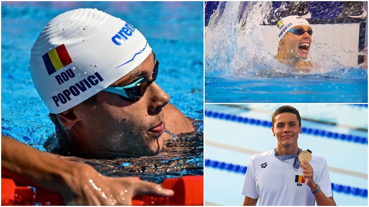 David Popovici a câştigat aurul olimpic la 200 metri liber