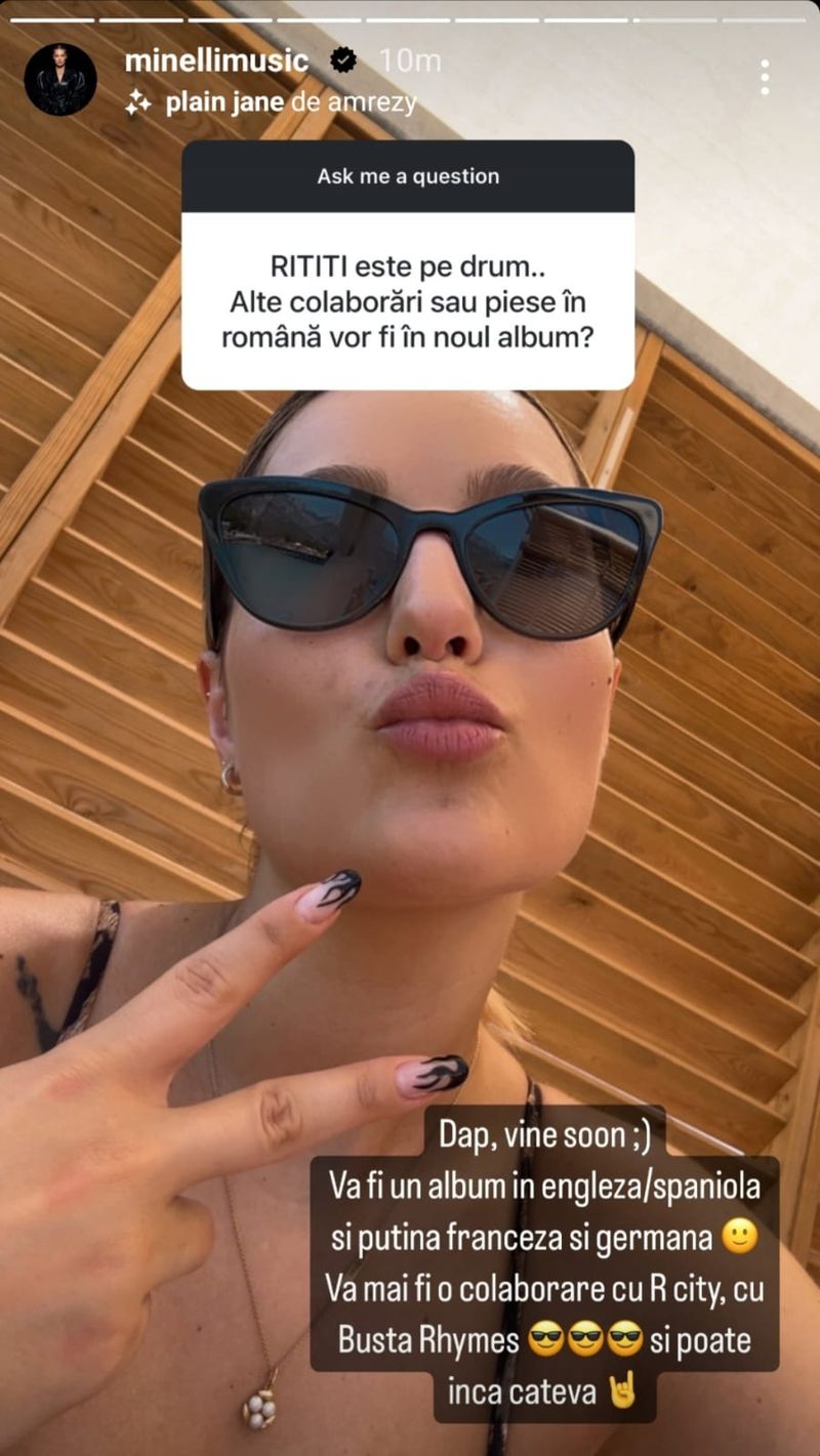 Minelli dezvăluie o colaborare de excepție cu Busta Rhymes