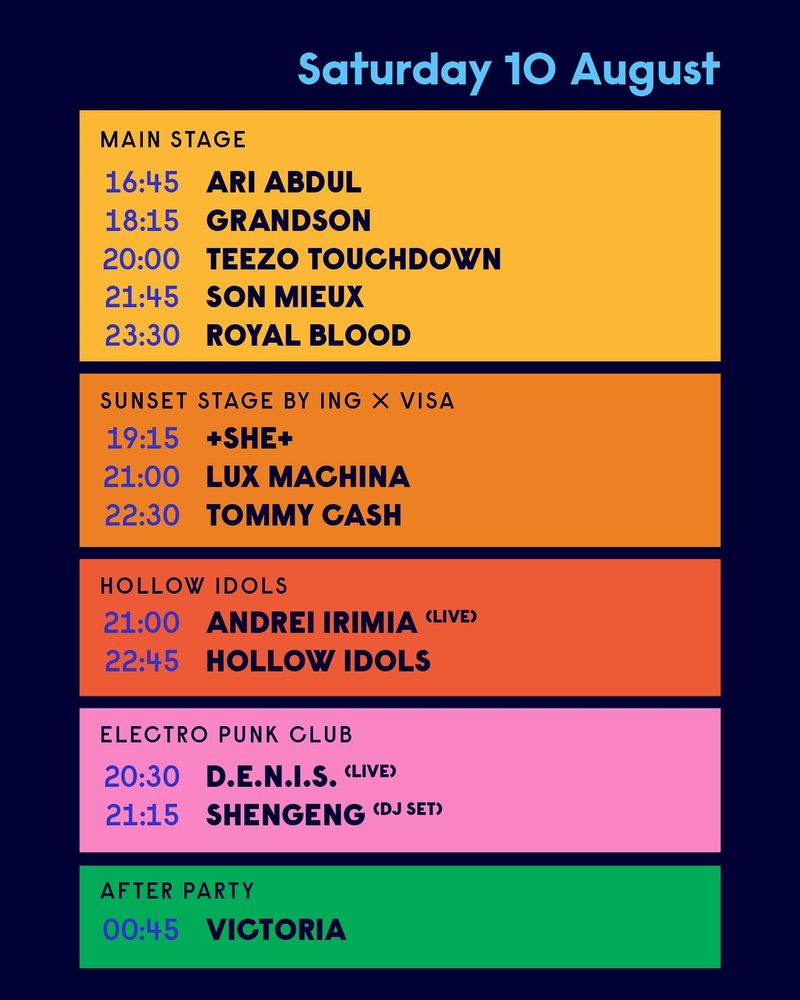 Descoperă programul pe zile pentru Summer Well 2024