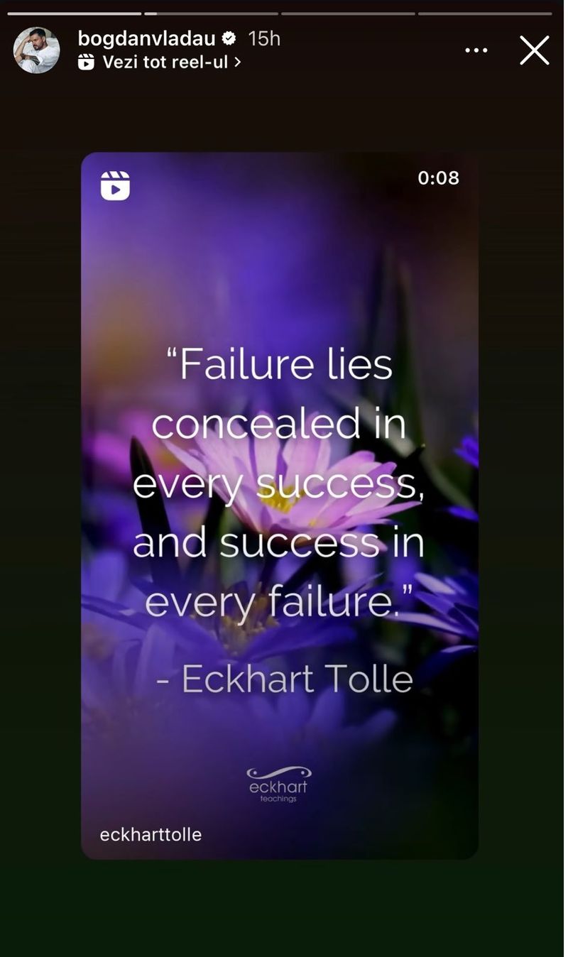 Ce mesaj a transmis Bogdan Vlădău după despărțire