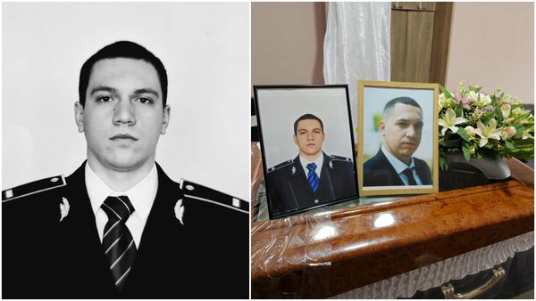 Fratele polițistului din Vâlcea, îngenuncheat de durere: "Drum lin către îngeri!". Când va fi înmormântat tânărul de 27 de ani care s-a împușcat în cap