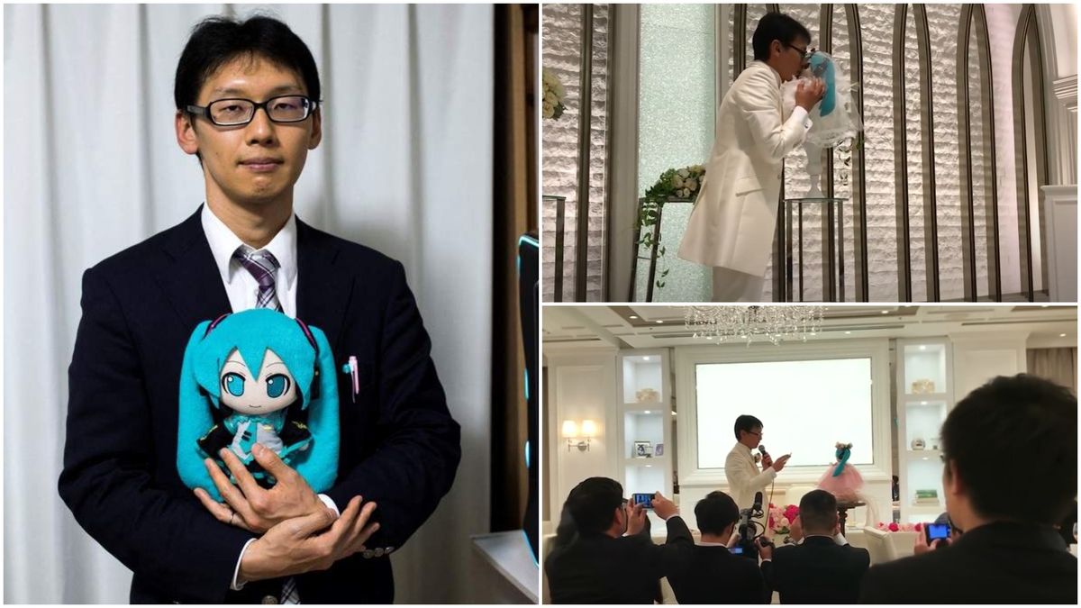 Un bărbat s-a căsătorit cu o păpușă