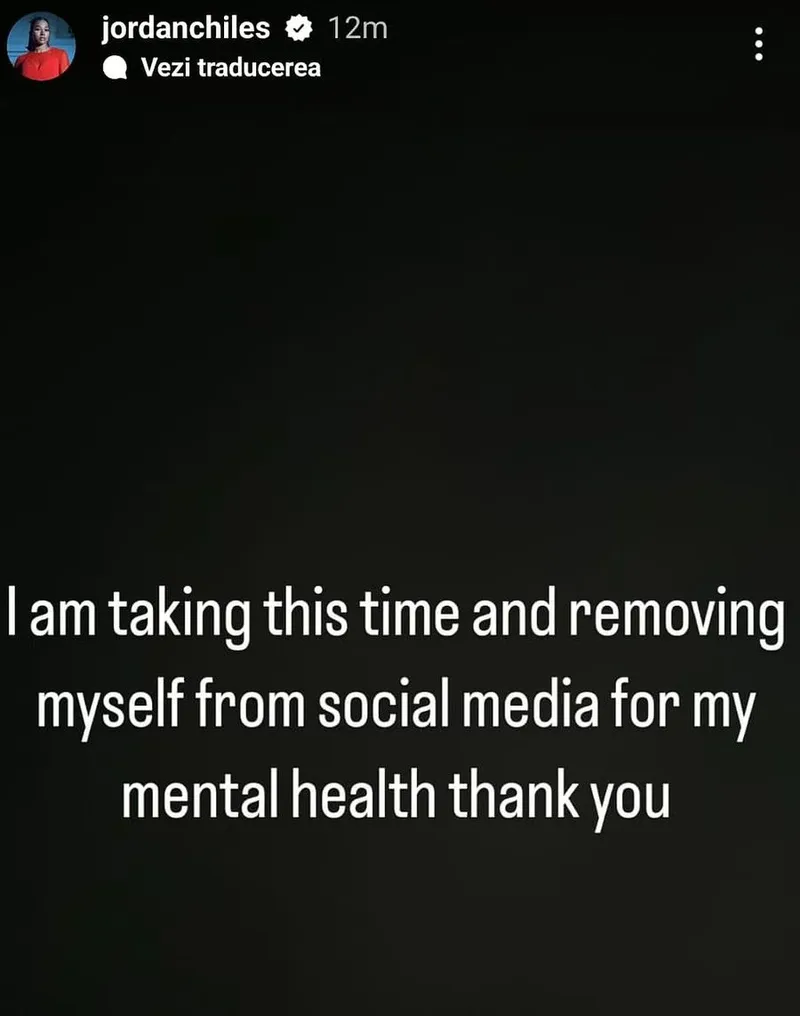 Jordan Chiles, prima reacție după ce TAS a decis să i se retragă medalia de bronz.