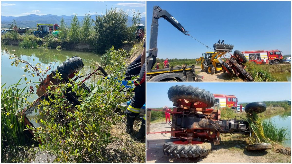 barbat strivit de tractor