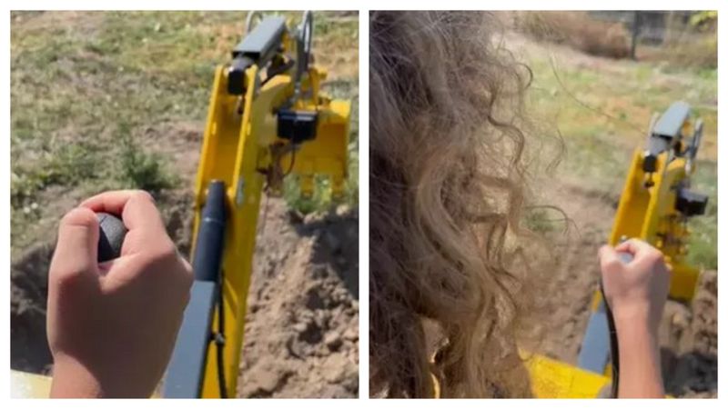 Cum a început Kadri Bucur să manevreze un excavator la doar 9 ani 