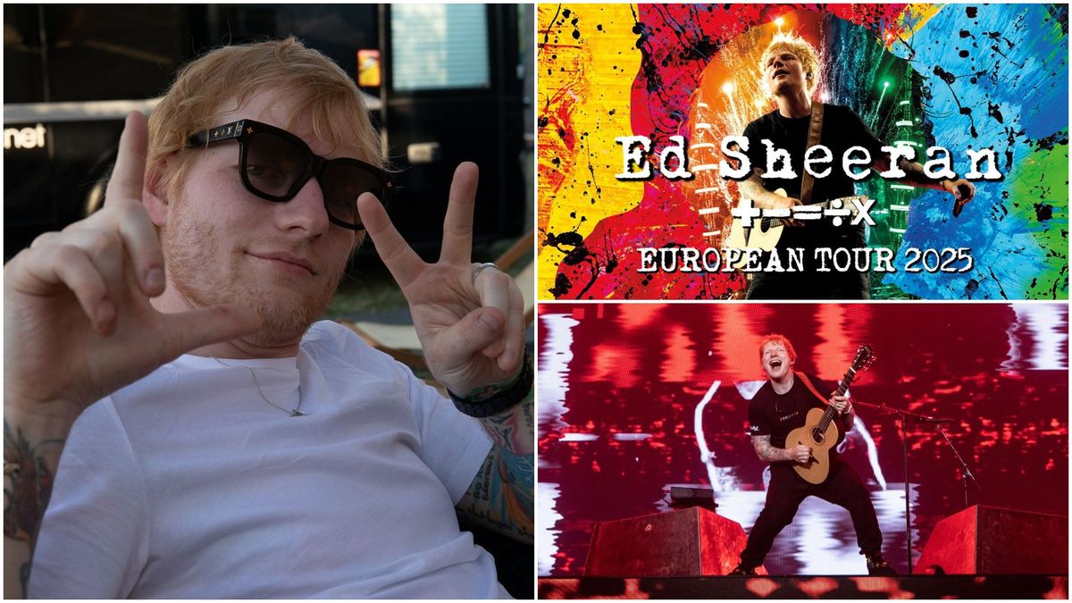 Ed Sheeran susține un concert pe Arena Națională din București, sâmbătă, 24 august.