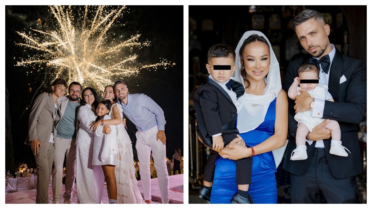 Nașii Andra și Cătălin Măruță, prezenți la botezul grandios al micuțului Isaia