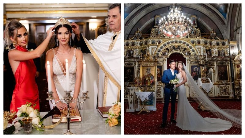 Eleganță la nunta lui Liviu Vârciu și Anda Călin 