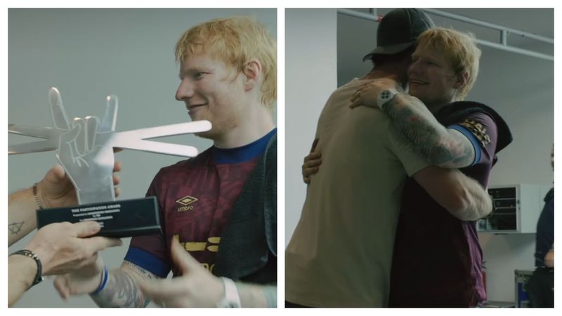 Chris Hemsworth surprins de gestul lui Ed Sheeran 