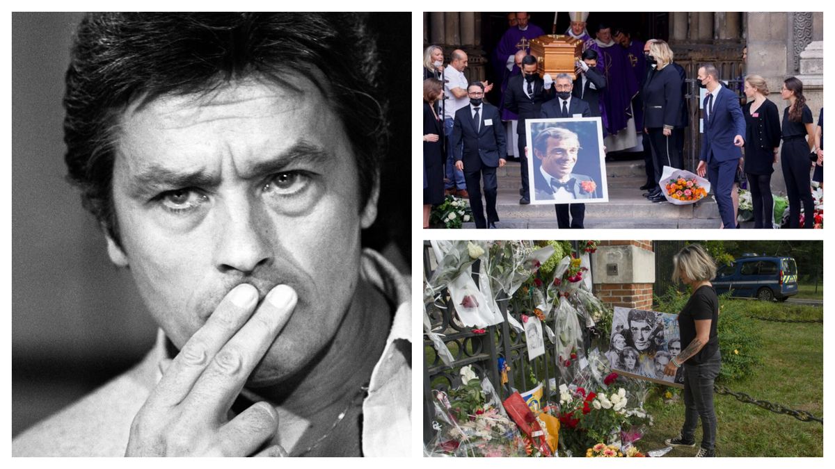 Alain Delon a fost condus pe ultimul drum într-o ceremonie discretă