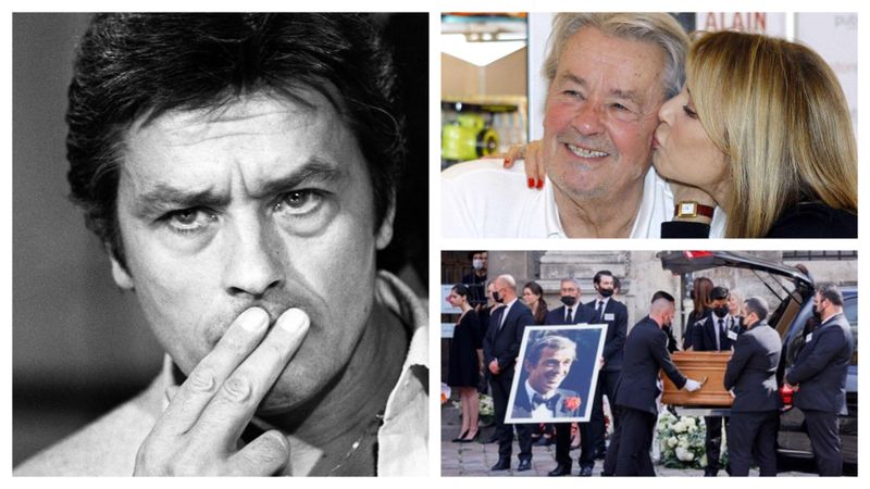 Cum a fost condus Alain Delon pe ultimul drum