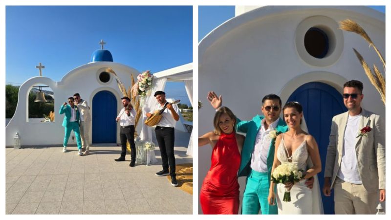 Liviu Vârciu și Anda Călin, nuntă secretă și vacanță în Santorini 
