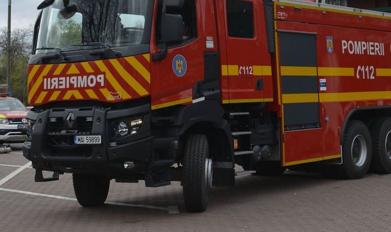 Incendiu în zona Gării din Cluj-Napoca.