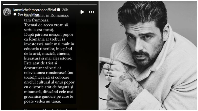 Mesajul dur în limba română  al lui Michele Morrone