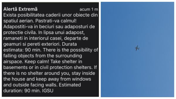 Mesajul de la RO-Alert care i-a dat fiori unui român din București: “Adăpostiți-va in beciuri, departe de geamuri, durata estimată 90 de min”