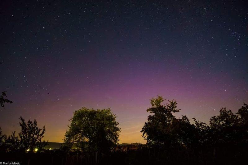 Aurora boreală s-a văzut din nou în România 