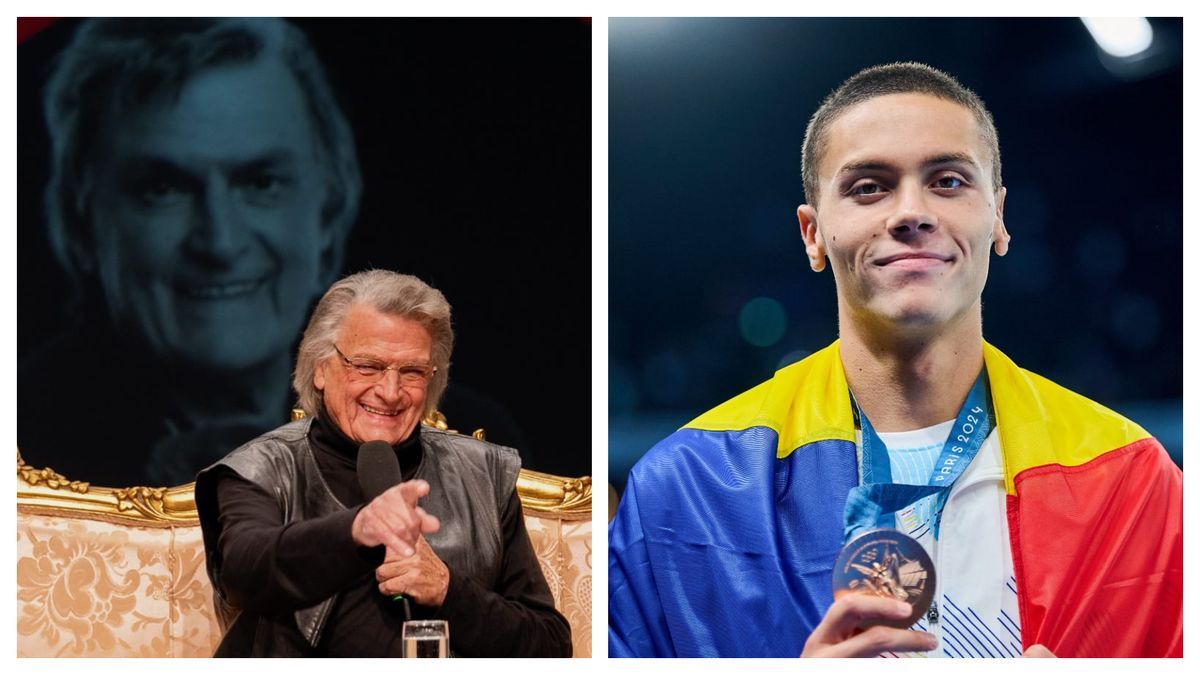Marele actor Florin Piersic îl provocă pe David Popovici 