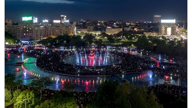 Simfonia Apei, 27 septembrie 2024: La ce oră &icirc;ncepe spectacolul din Piața Unirii - București