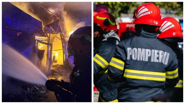 Incendiu de proporţii în Timiș: "Flăcările erau cât blocul"