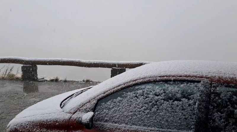 Ninge la Bâlea Lac, iar temperaturile se apropie de 0 grade 