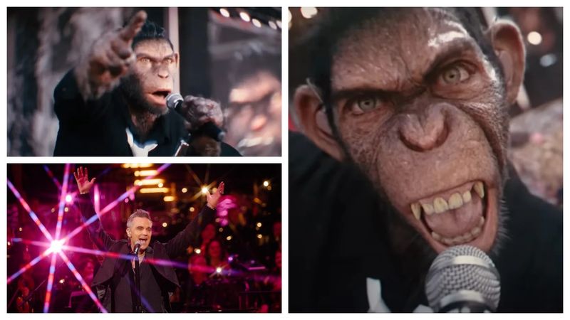 TRAILER. Povestea vieții celebrului artist Robbie Williams, prezentată &icirc;n filmul biografic - "Better Man". C&acirc;ntărețul este portretizat de o maimuță