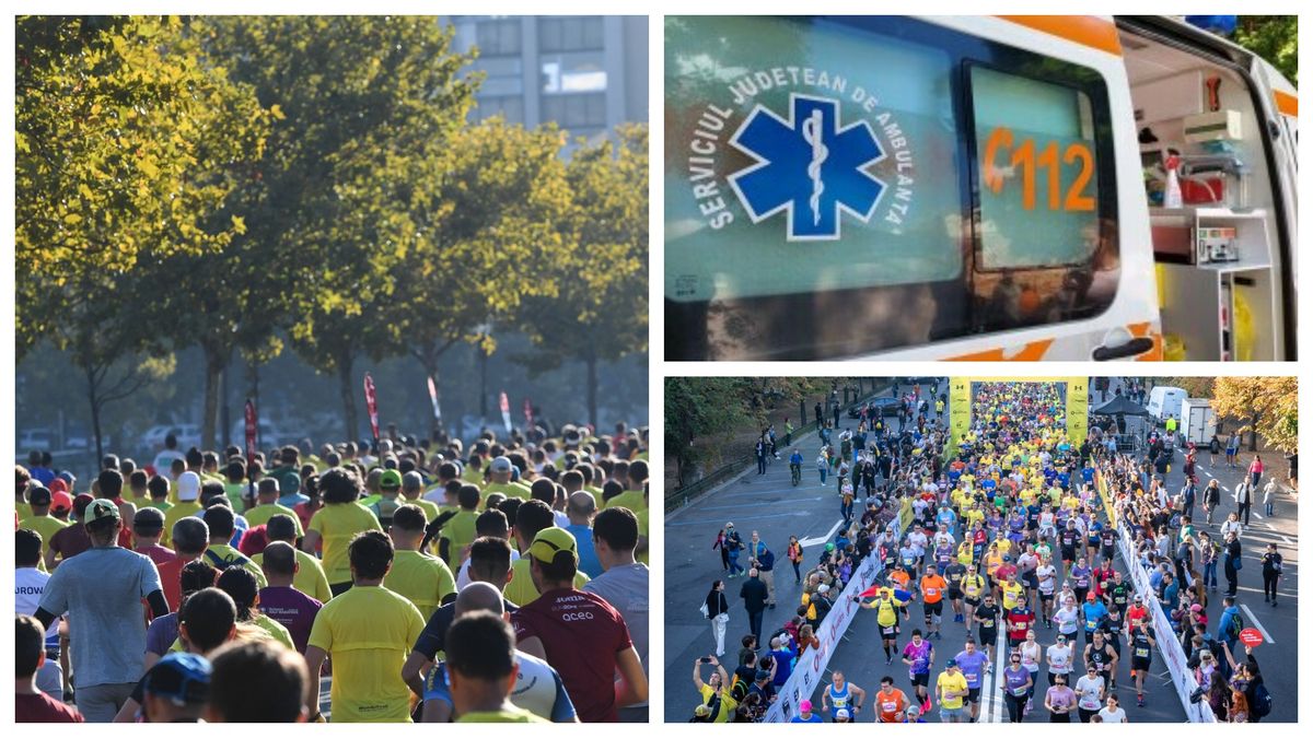 Un participant la Maratonul București a făcut stop cardiac