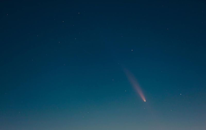 Cometa C/2023 A3 poate fi văzută pe cerul nopții cu ochiul liber 