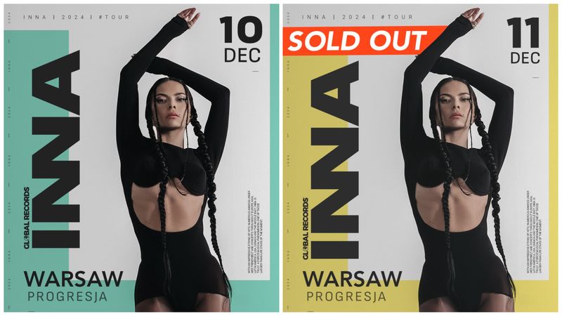 INNA, succes răsunător în Polonia 