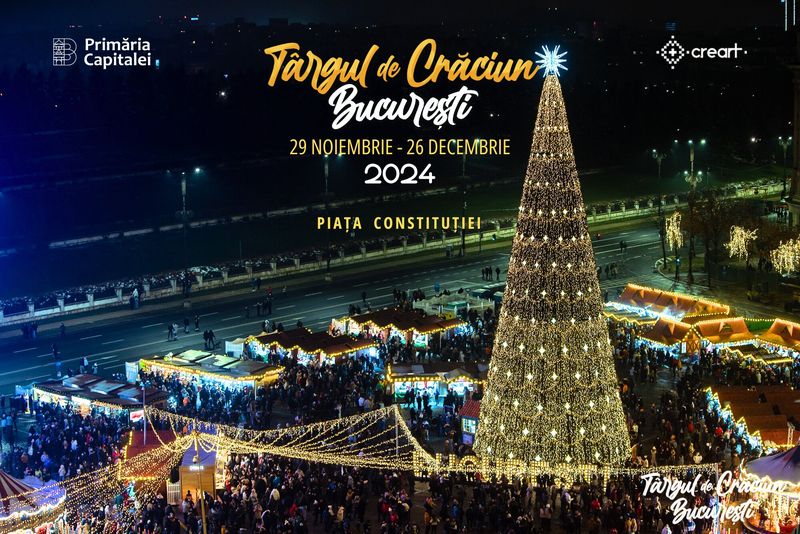 Bucureștenii abia așteaptă deschiderea Târgului de Crăciun în 2024