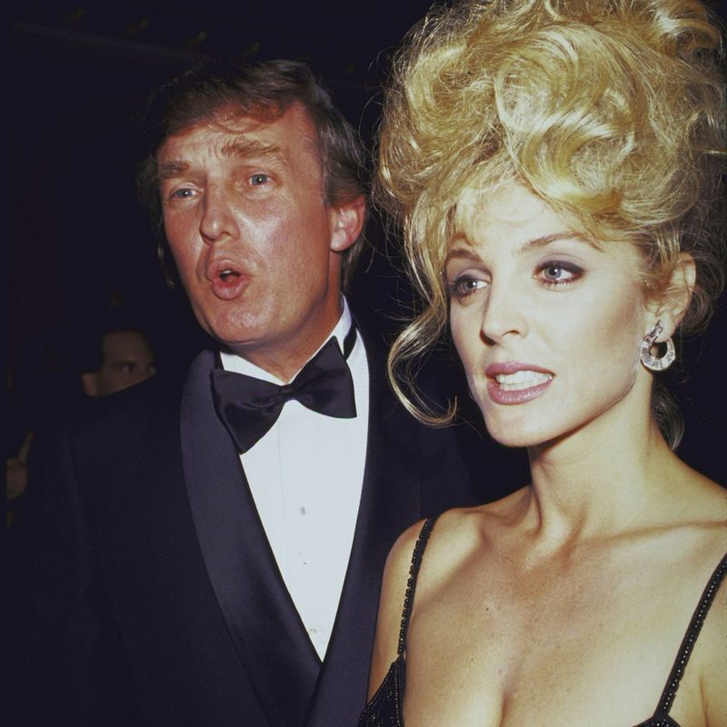 Donald Trump și a doua soție, Marla Maples 