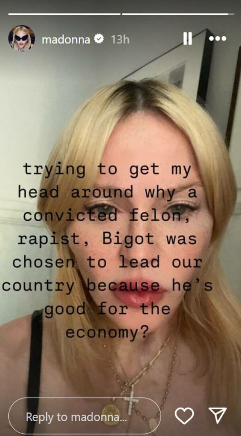Madonna, despre Donald Trump
