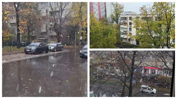 Au căzut primii fulgi de nea &icirc;n București! Cum va fi vremea &icirc;n următoarele săptăm&acirc;ni?