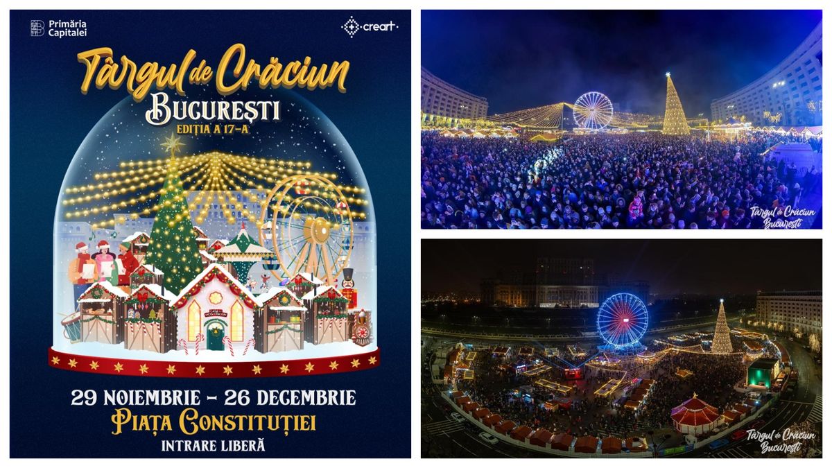 Mai sunt doar câteva zile până la deschiderea Târgului de Crăciun din București 