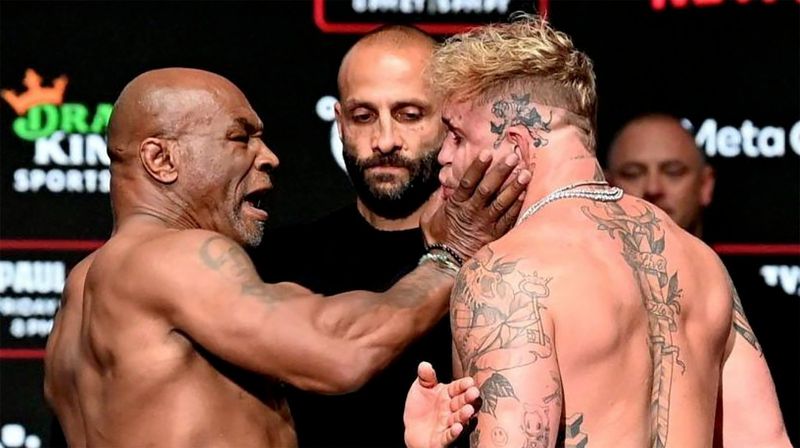 Mike Tyson și Jake Paul 