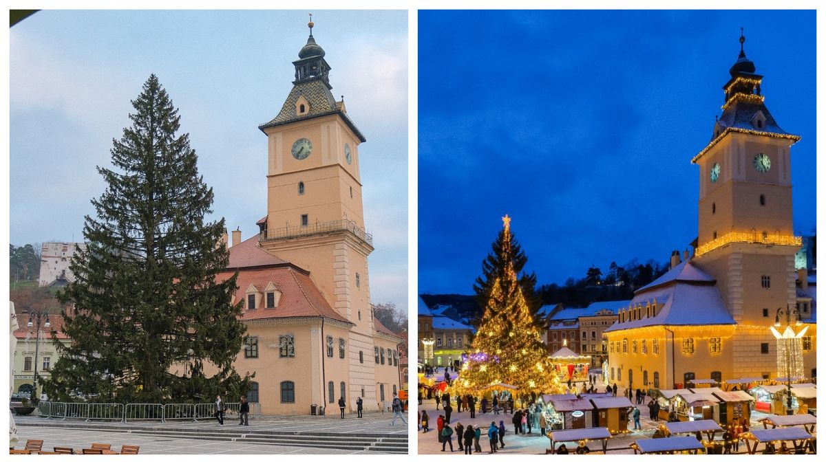 Unde a fost instalat cel mai înalt brad de Crăciun din România? 