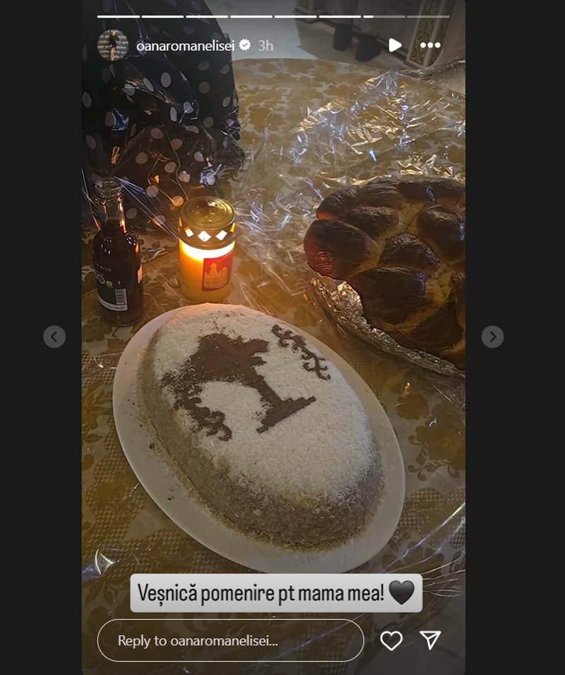 Oana Roman i-a făcut Mioarei Roman pomană de 9 luni