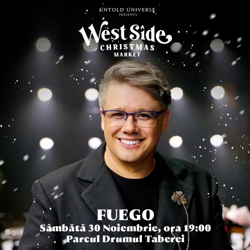 Cine sunt artiștii care vor cânta în primul weekend de West Side Christmas Market?