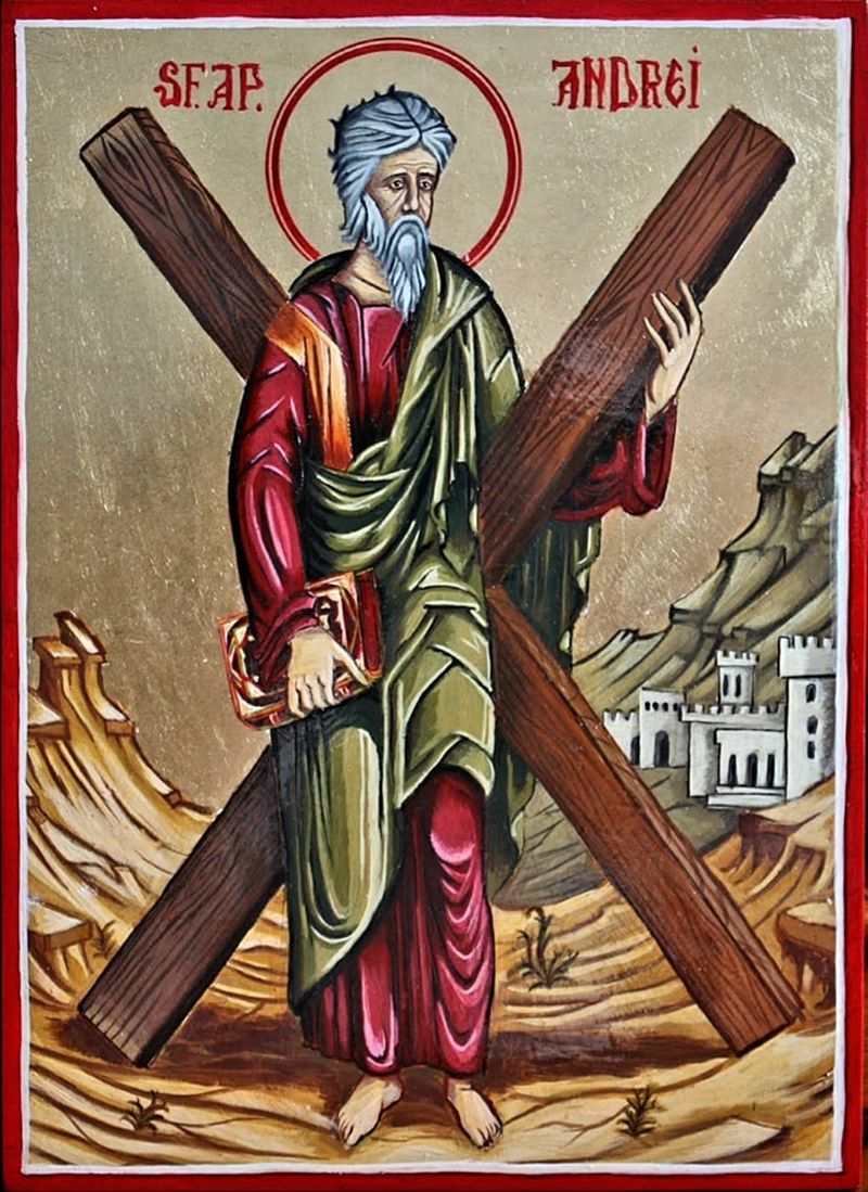 Sfântul Andrei este sărbătorit pe 30 noiembrie 