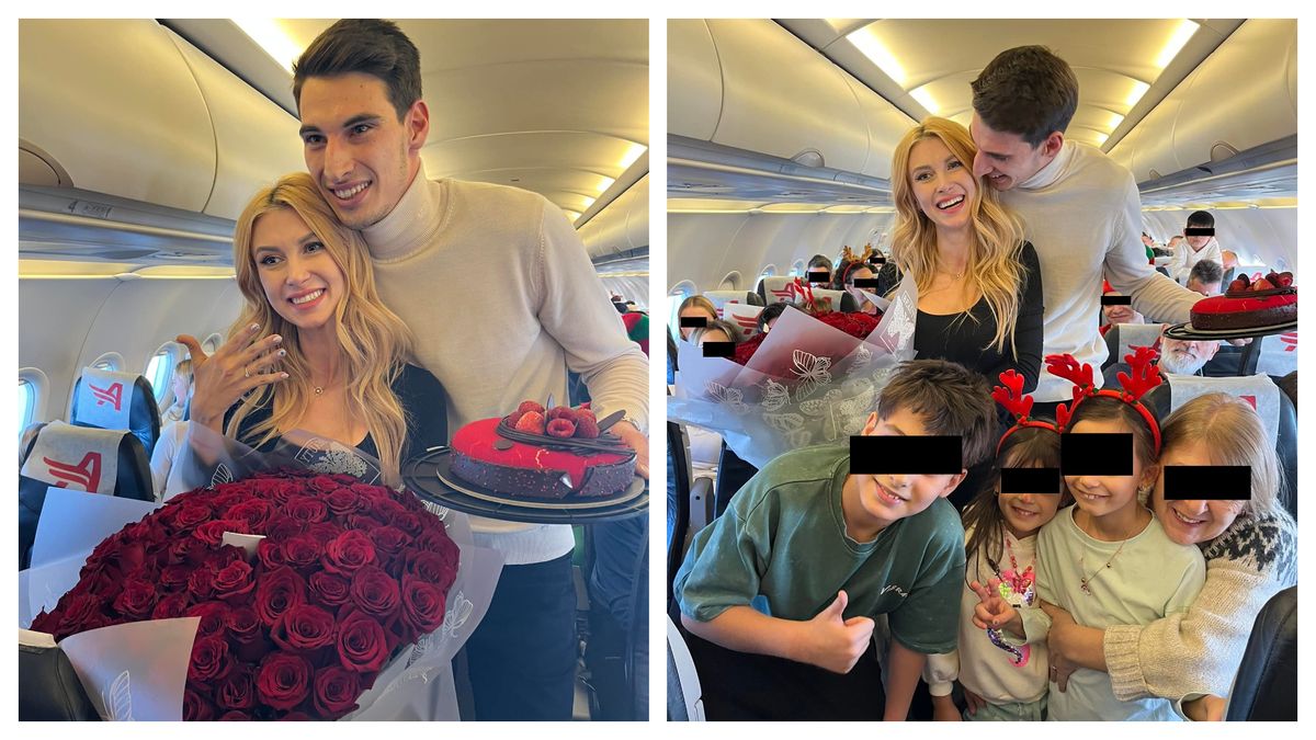 Reacțiile adorabile ale fetelor Andreei Bălan după cererea în căsătorie