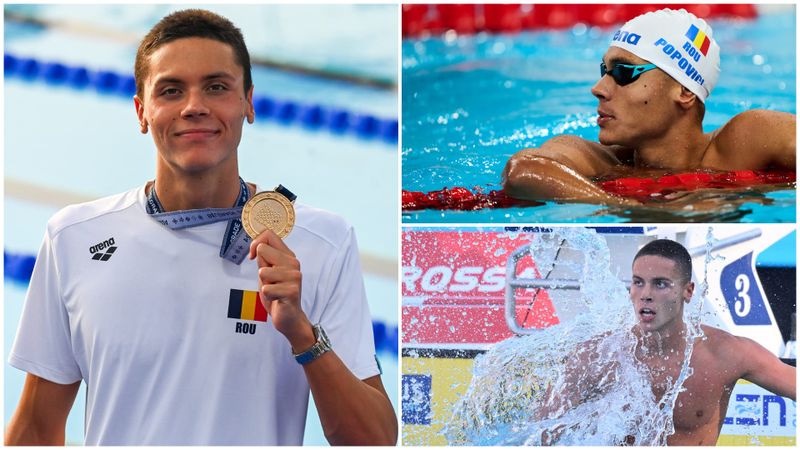 Rom&acirc;nia, pe harta natației! David Popovici, nominalizat la titlul de cel mai bun &icirc;notător european al anului