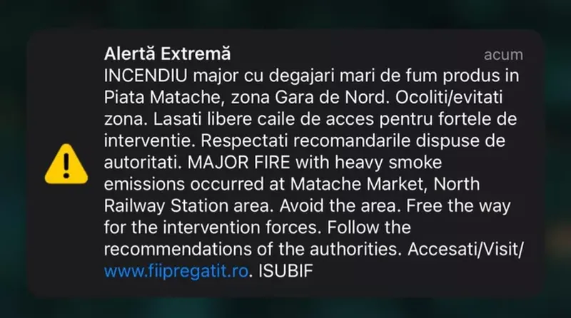 Ro-ALERT emis in Bucuresti. 