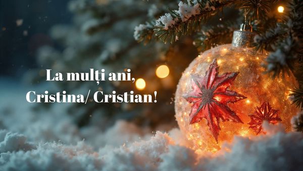 C&acirc;ți rom&acirc;ni &icirc;și serbează onomastica de Crăciun și care sunt prenumele derivate