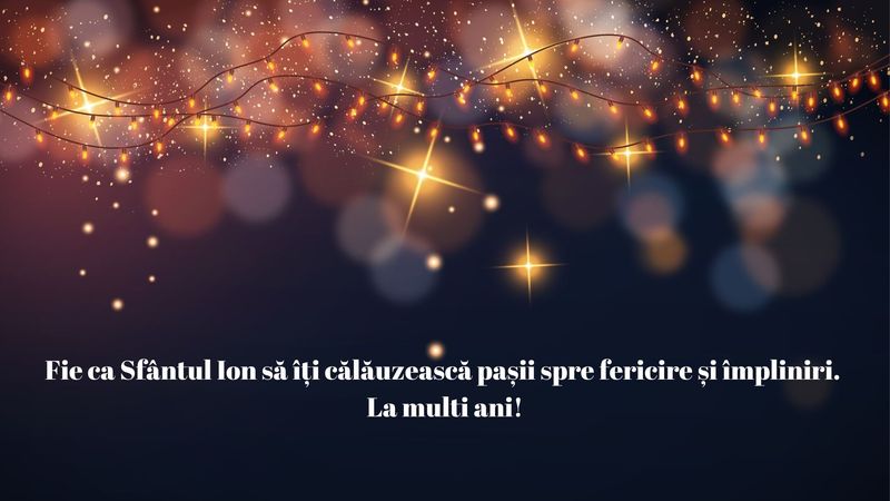 Cele mai frumoase mesaje și urări pentru Sfântul Ion 2025