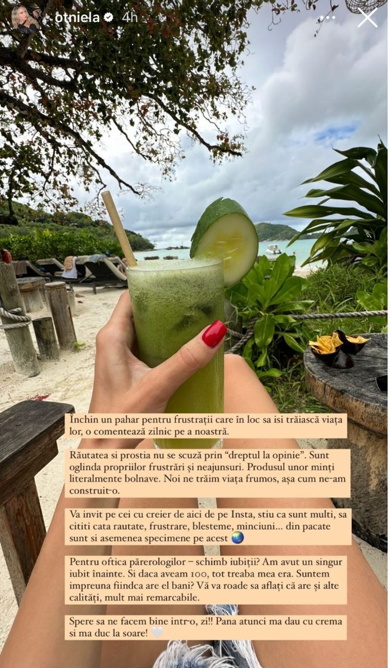 Otniela Sandu, sătulă de critici