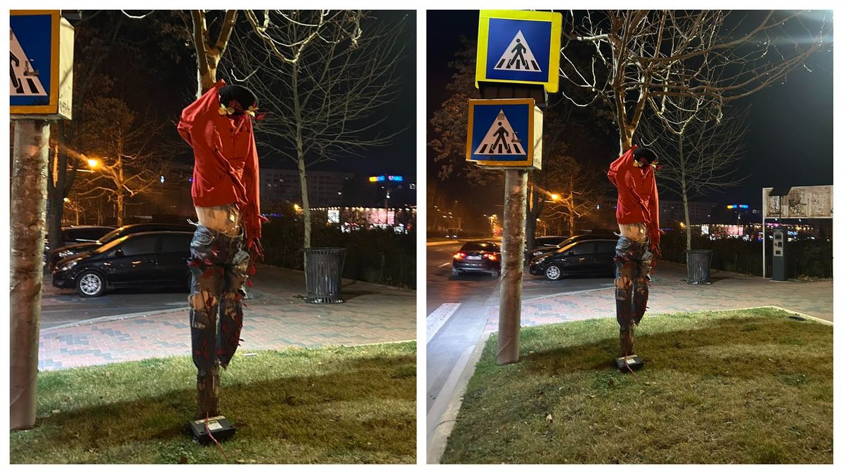 Cum arată sperietoarea din apropierea Parcului IOR?