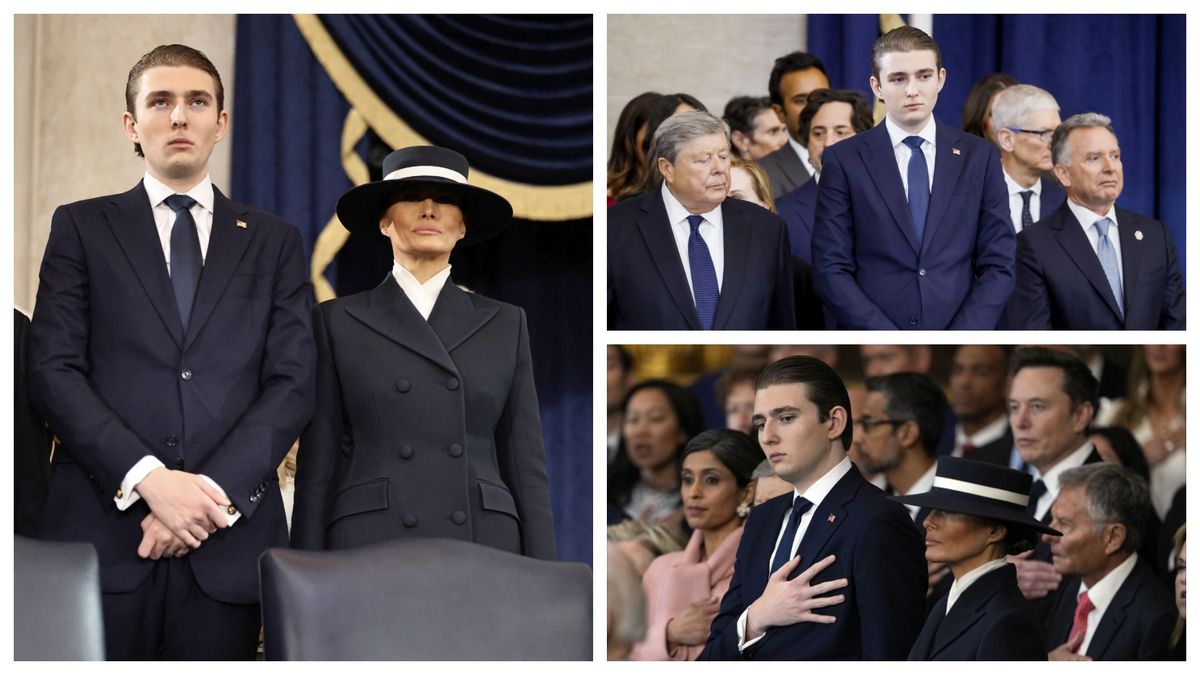 Barron Trump a atras toate privirile la învestirea în funcție a tatălui său